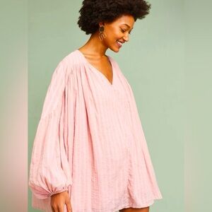 ANTHRO STEELE Tripoli Mini Tunic Dress Pink M